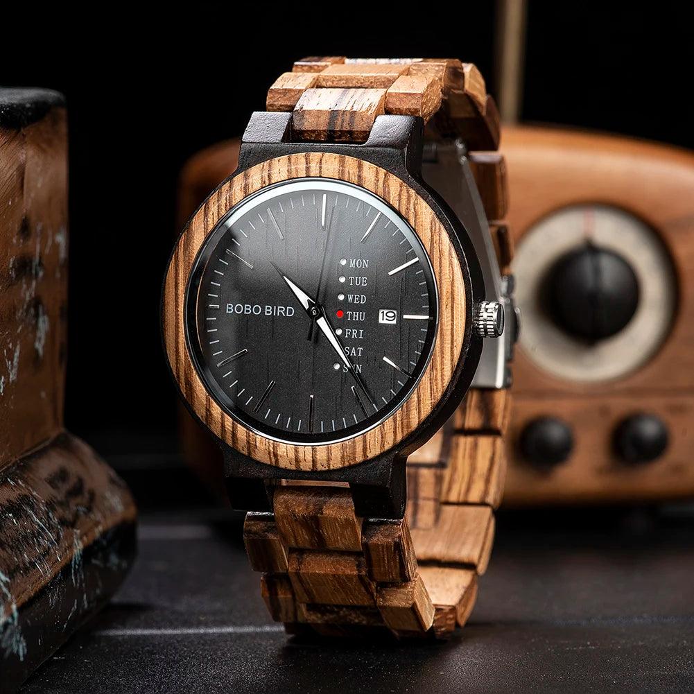 BOBOBIRD Men's Quartz Simple Fashion New Couple Wooden - Trend Fusion