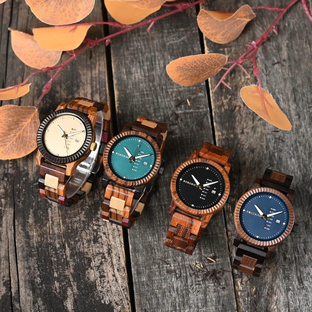 BOBOBIRD Men's Quartz Simple Fashion New Couple Wooden - Trend Fusion